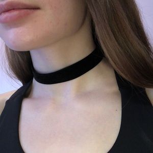 Velvet Black Choker Necklace